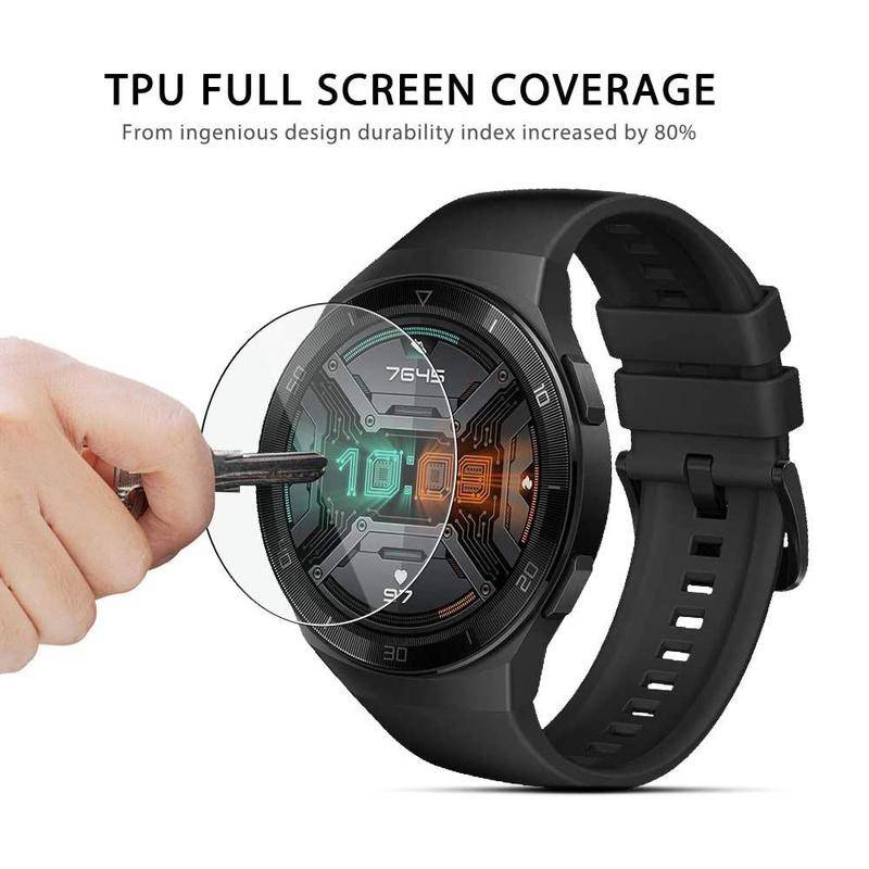 Film Pelindung Layar Hydrogel TPU HD Bening Anti blue light Untuk Huawei GT2 GT3 Pro 46mm GT2e GT Runner 3 Pro Honor Magic 2