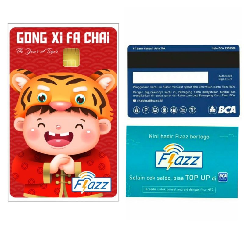 Flazz BCA Gen 2 /Gen2  IMLEK / CHINESE NEW YEAR EDITION 2022 ORI /Like eTOLL eMONEY Tapcash or Brizzi