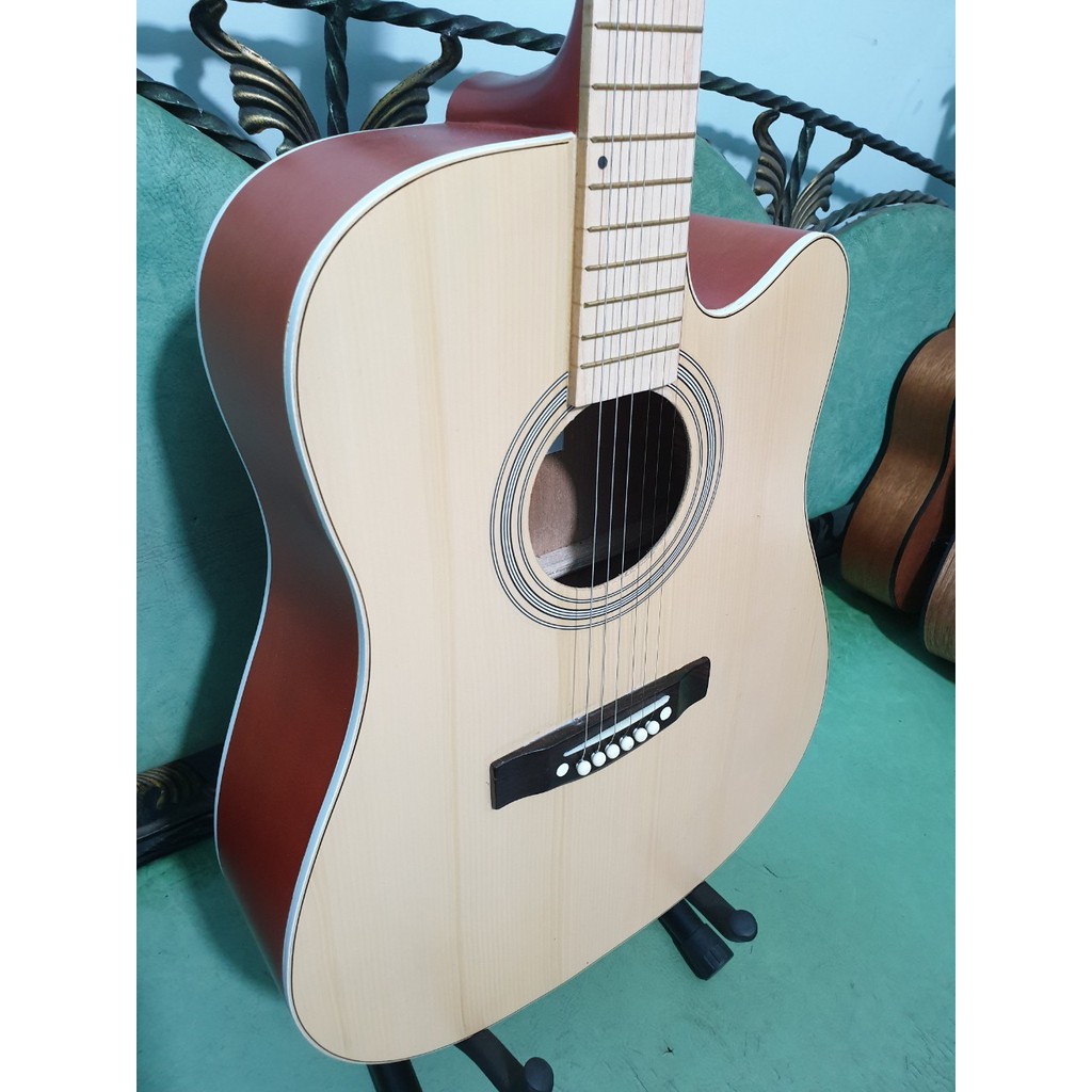 Gitar Akustik Merk Yamaha F310 Natural Neck Maple Sunkay Trusrod Murah Jakarta Pemula