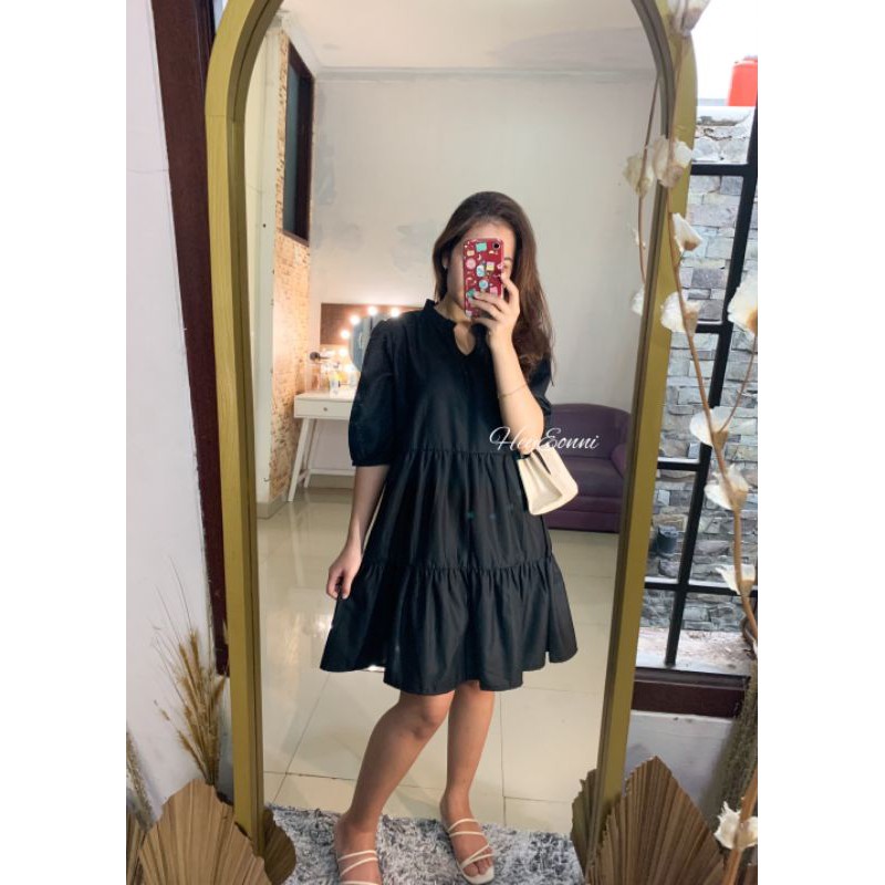Noona babydoll dress / dress korea / dress tunik /  Korean Fashion - Fashion Korea Murah