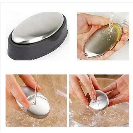 [TOSERBA_EMAK] - Steel Soap Sabun Cuci Tangan Stainless - HW071 - Silver