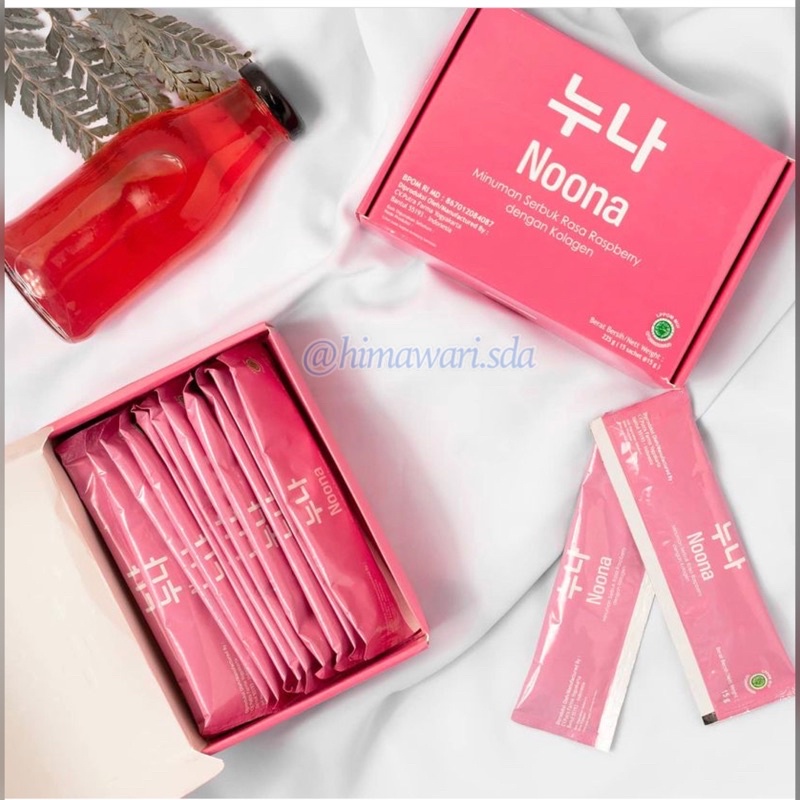 Noona Collagen Drink + L Glutathione BPOM Halal minuman collagen