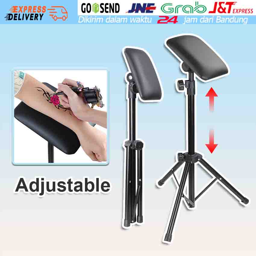 

IMPORT Iron Tattoo Arm Leg Rest Stand Portable Fully Adjustable Chair For Tattoo Studio Work Supply Bed Stool 65-125cm