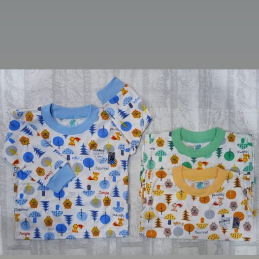 Nova Baju Bayi Oblong Tangan Panjang Motif Owl Jungle