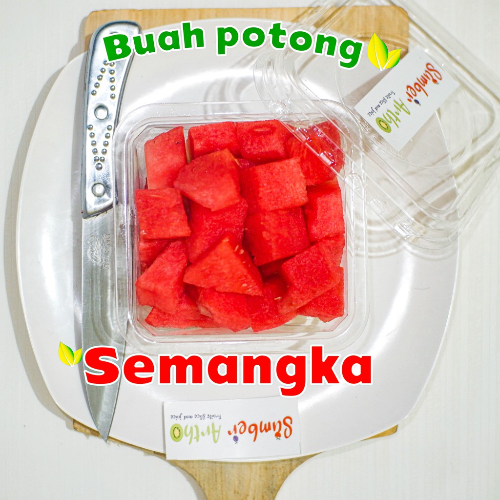 

BUAH POTONG SEMANGKA NON BIJI PER 300 GRAM SIAP MAKAN SIAP ANTAR