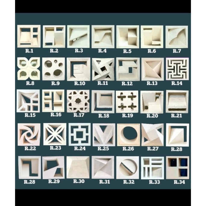 Roster beton minimalis / pagar beton minimalis / loster / lubang angin
