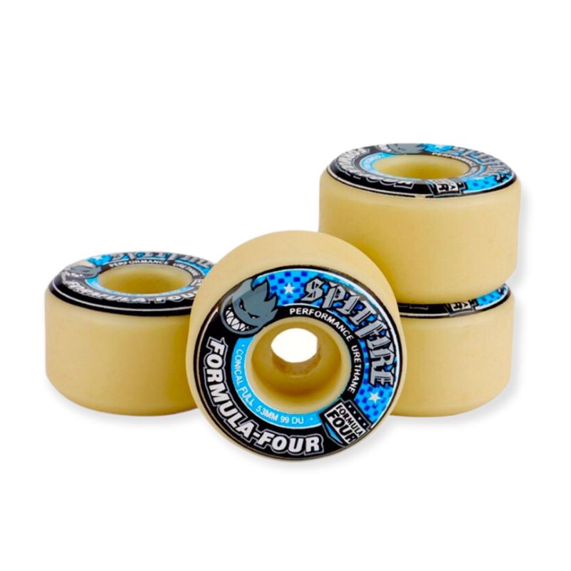Spitfire F4 Conical Full 53 blue wheels skateboard