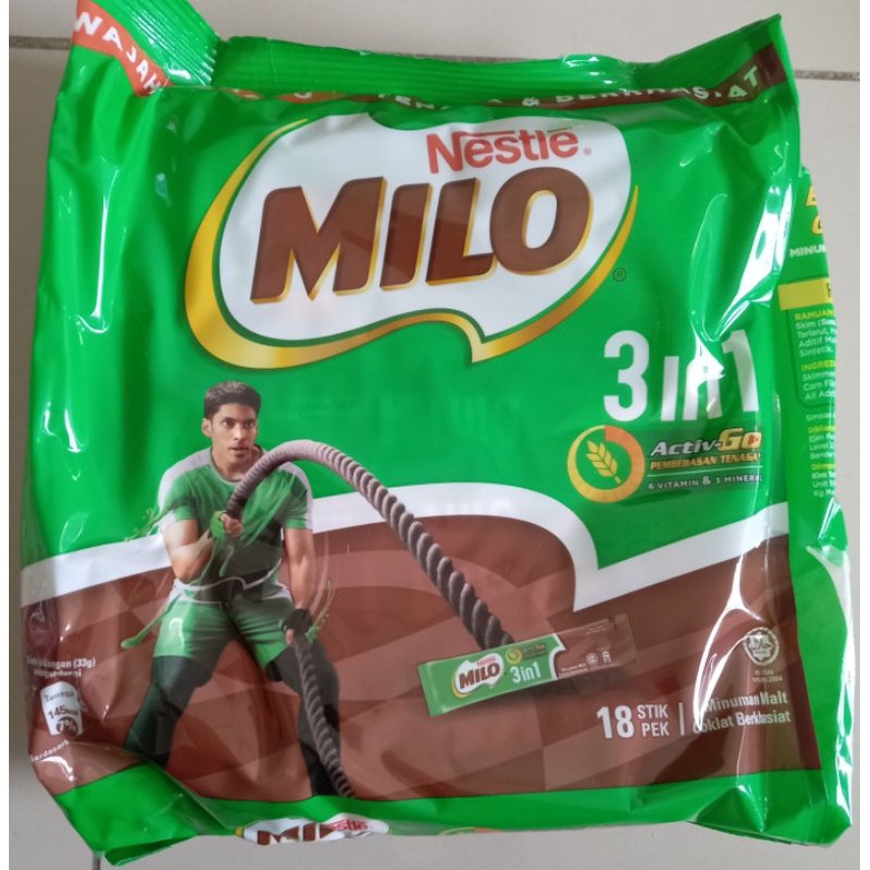 milo sachet 3in1 Malaysia