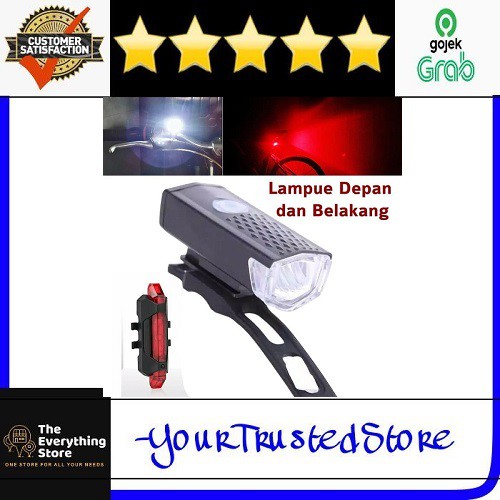 Lampu Sepeda LED| SENTER LAMPU SEPEDA DEPAN BELAKANG