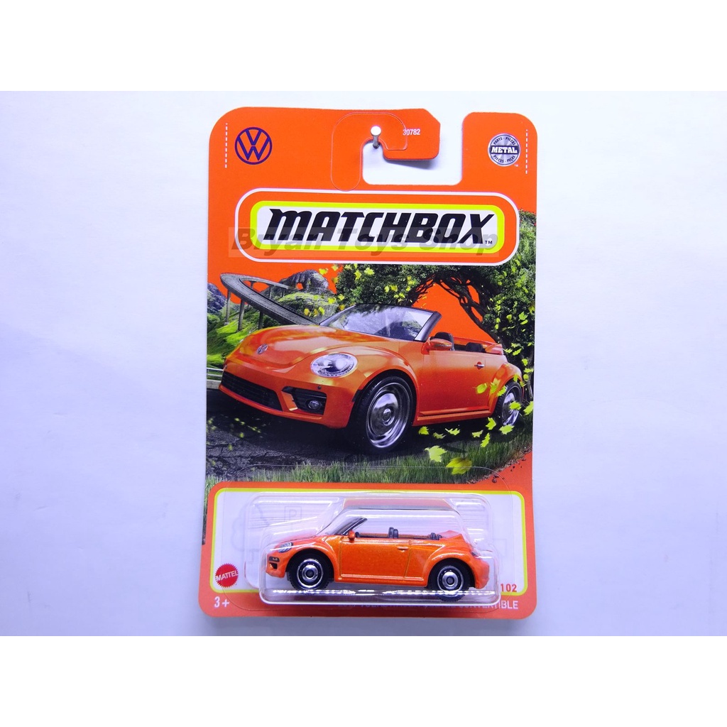 Matchbox 2019 Volkswagen Beetle Convertible Orange