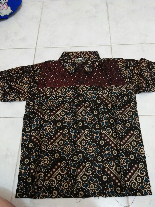 Baju Batik Anak Laki Laki Umur 1-12 Tahun Terbaru / Atasan Hem Kemeja Lengan Pendek Anak Cowok Murah