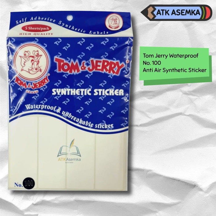 

Tom Jerry Waterproof 100 Anti Air Synthetic Sticker Stiker Atk