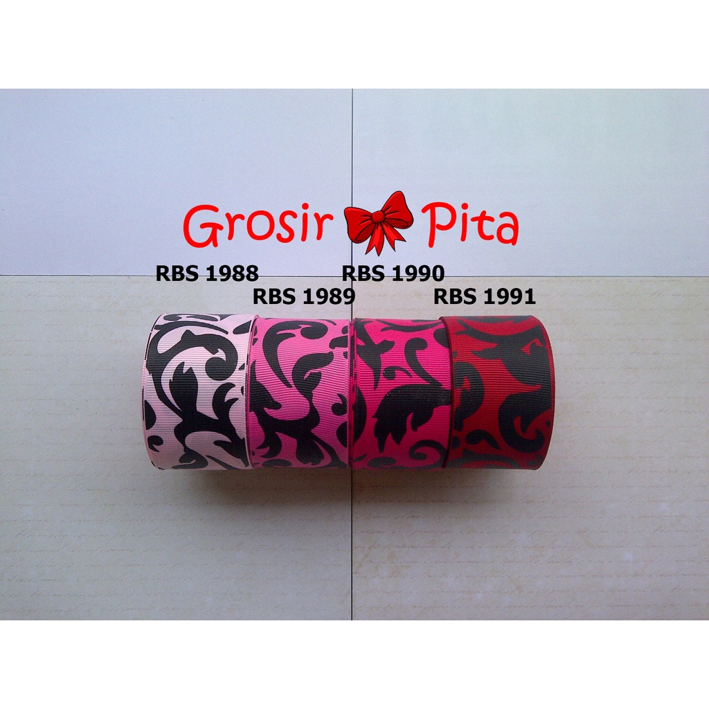 

(25 yard) Pita Grosgrain Motif RBS 1988,1989,1990,1991 | Toko Bahan Craft | Grosir Pita