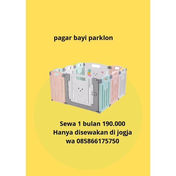 pagar bayi parklon sewa Jogja tidak dijual