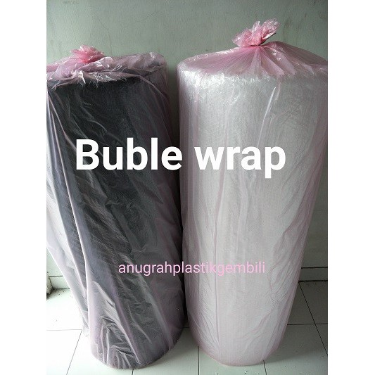 

Bubble Wrap uk 125 cm x 50 m warna PUTIH DAN HITAM ( per roll)