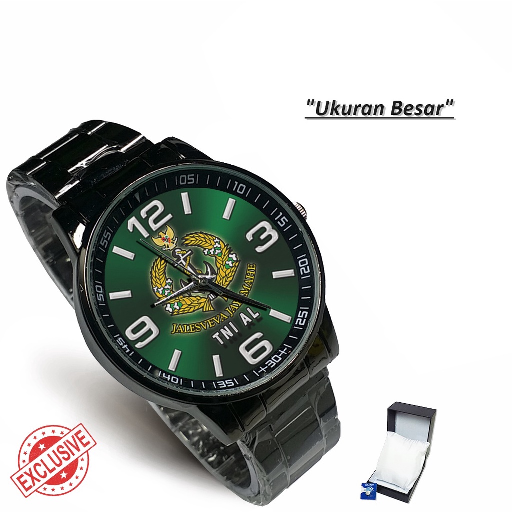 Jam Tangan Rantai Couple TNI AL (Keren)