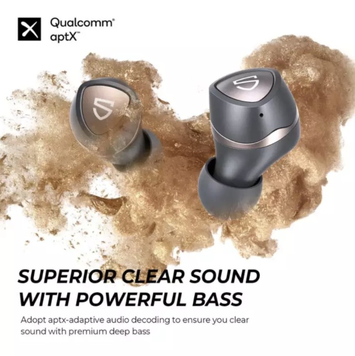 Soundpeats Sonic TWS APTX Wireless Earphone Headset Earbuds Bluetooth - Sonic Adaptor