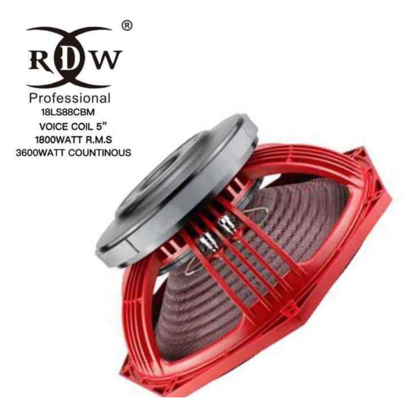 Komponen speaker rdw 18LS88CBM daun carbon original resmi