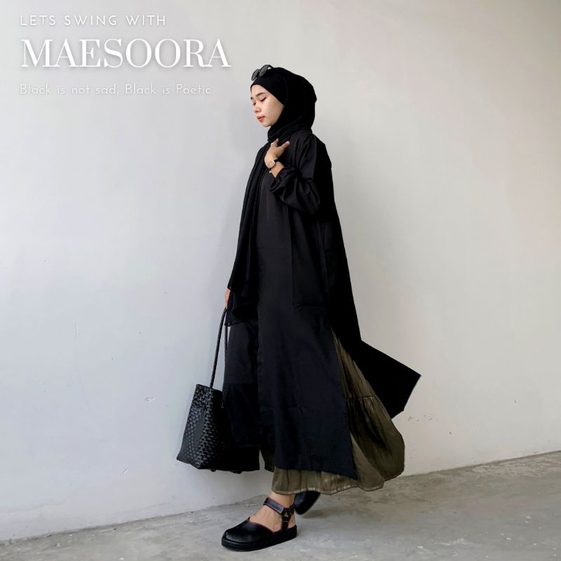Nakamolo - Maesoora Tunik Full Kancing Bahan Samira Stretch