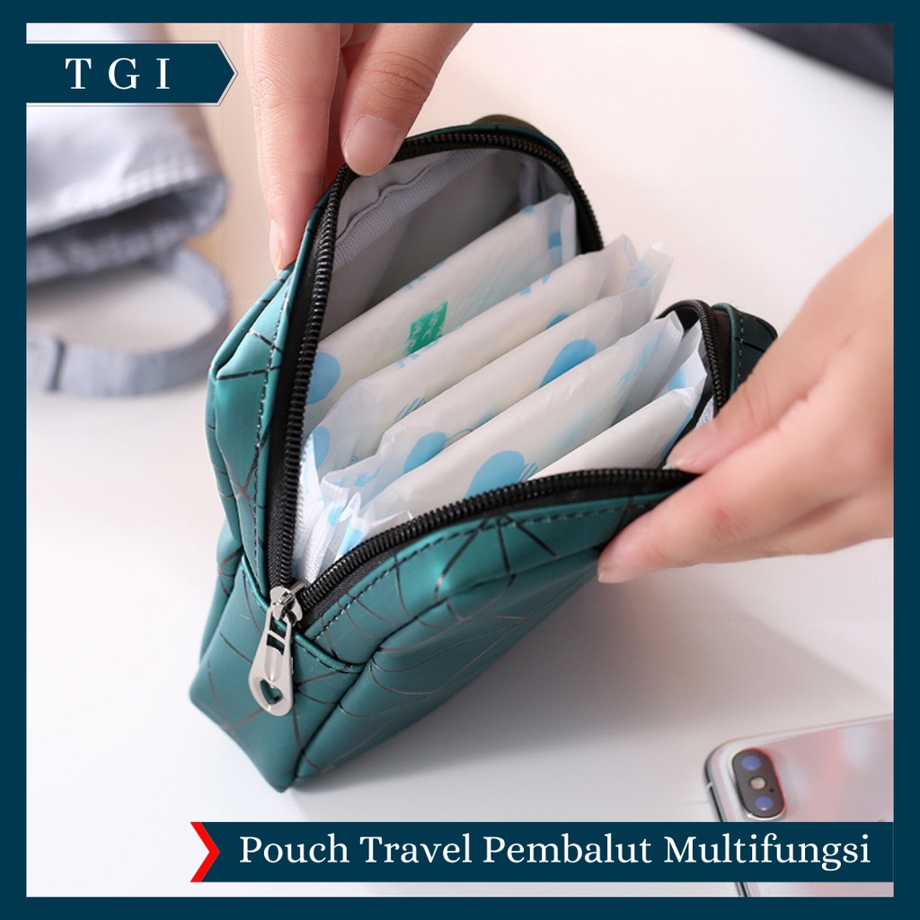 TGI - DOMPET KECIL PEMBALUT | POUCH TRAVEL | DOMPET TEMPAT PENYIMPANAN PEMBALUT WANITA POUCH MAKEUP PREMIUM | POUCH TRAVEL SERBAGUNA | POUCH PEMBALUT | POUCH MAKEUP | POUCH SERBAGUNA | POUCH MULTIFUNGSI | ORGANIZER TRAVEL