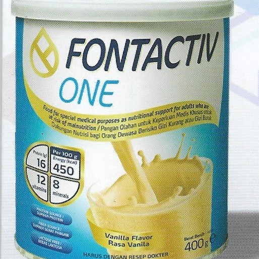 

NEW Fontactiv ONE Susu Nutrisi Serat Prebiotik Omega3 Anti Osteo Imunitas