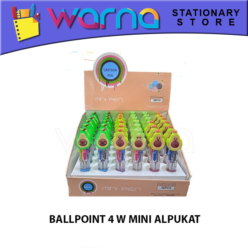

PULPEN PEN BOLPEN BALLPOINT 4 WARNA MINI FANCY