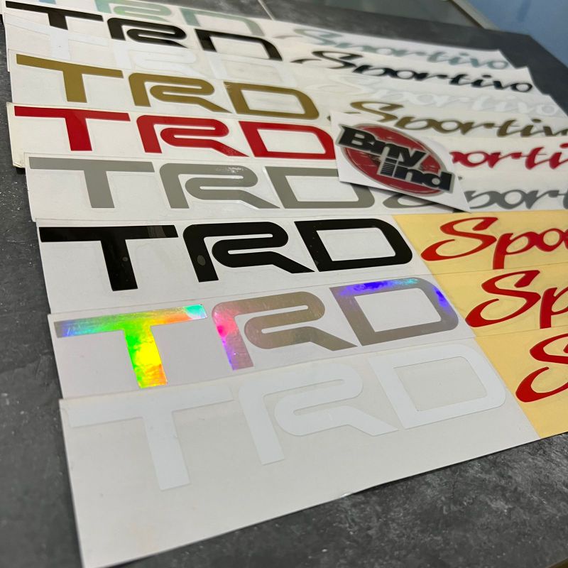 STICKER TRD SPORTIVO STICKER MOBIL STICKER MOTOR CUTTING