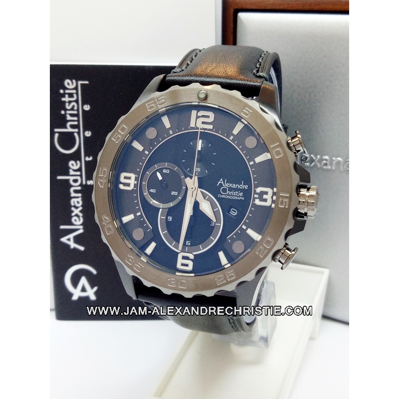 jam tangan pria Alexandre Christie Original AC 6505 MC BLGY