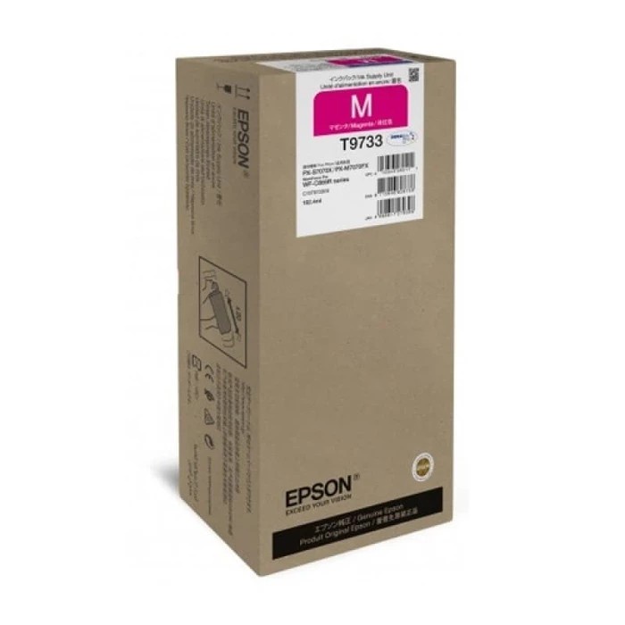 T9733 Magenta STANDARD Tinta Epson Merah WorkForce Pro WF-C869R Ink Pack 100% ORIGINAL C13T973300