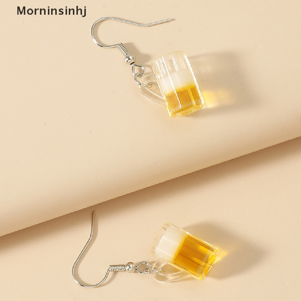 Mornin Korea Indah Buah Cangkir Teh Anting Kreatif Lucu Crystal Tea Cup Fun Earring id