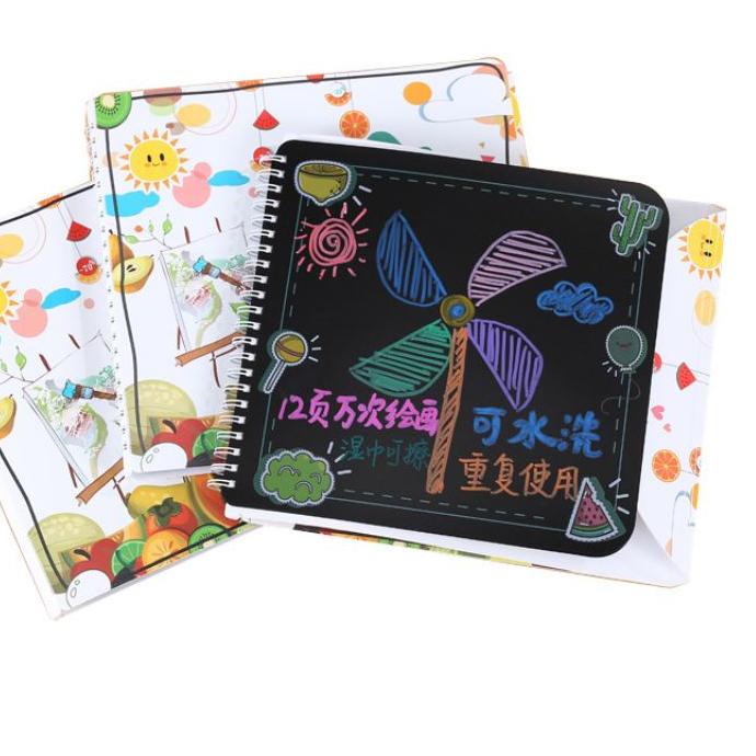 

Banyak Peminat Buku Mewarnai Bisa Dihapus / Washable Drawing Book LY4,,