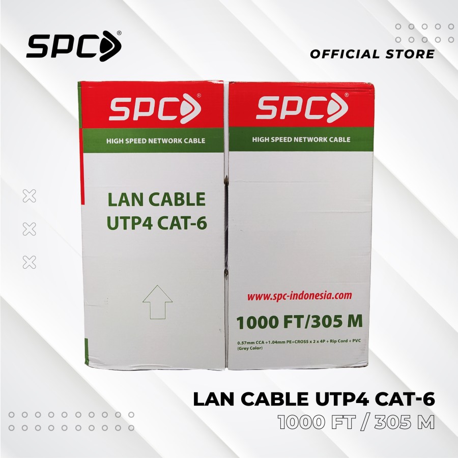 Kabel Lan UTP CAT 6 SPC 305M (1Roll)