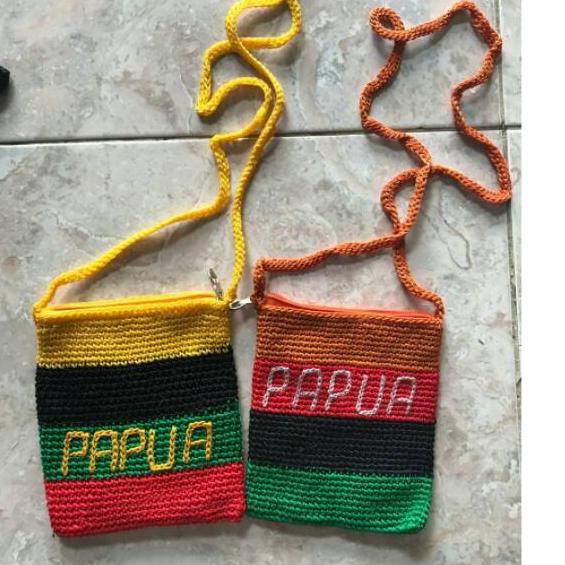 CEA-534 Tas noken papua rajut rasta papua paspor pelangi ..,..