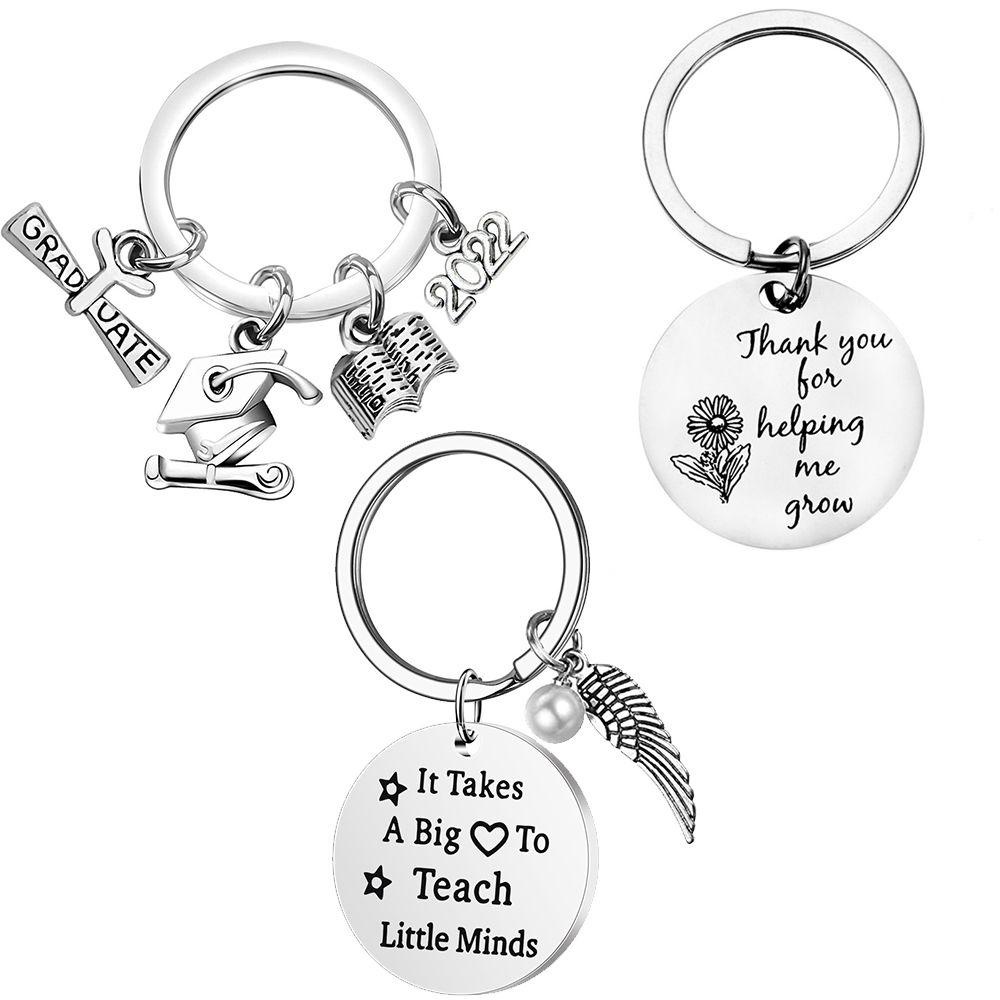 Lily Teacher Keychain Liontin Aksesoris Terima Kasih Perhiasan Guru Key Chain