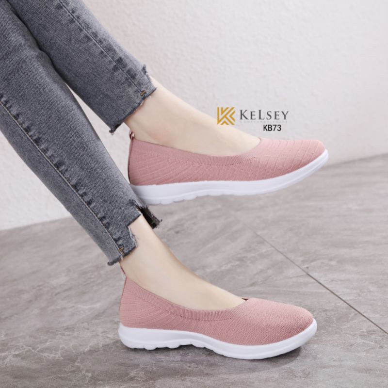 Sepatu Flyknit  Slip On Wanita Kelsey KB73