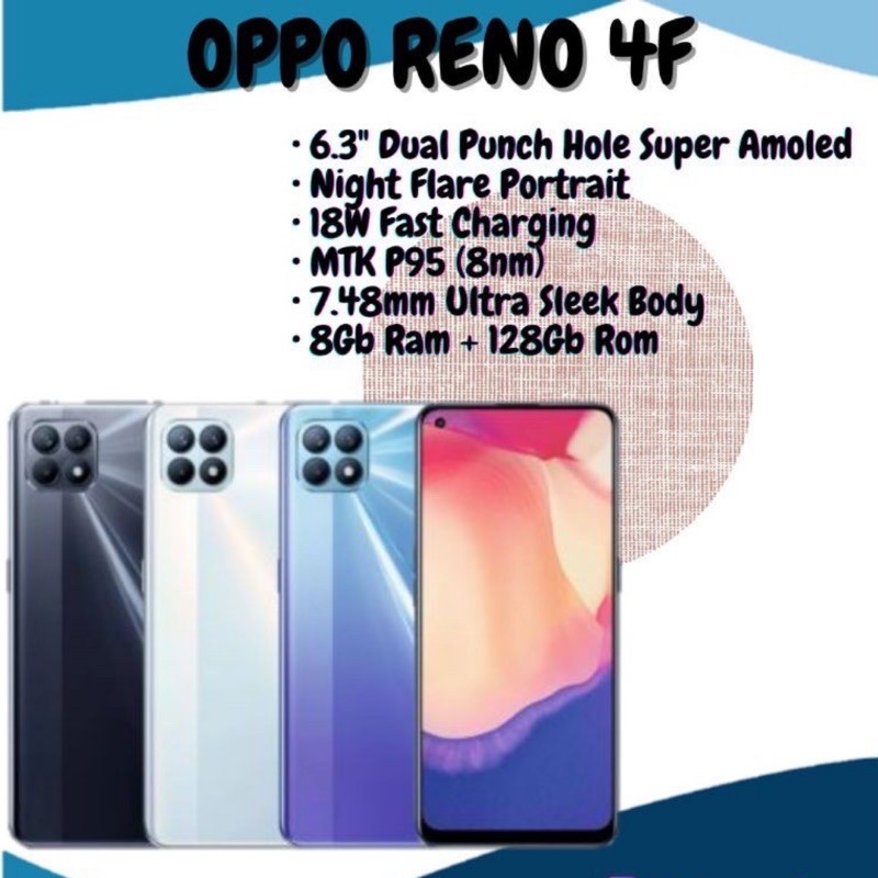 Jual Oppo Reno F Ram Gb Watt Fast Charging Garansi Resmi Indonesia Tahun Shopee