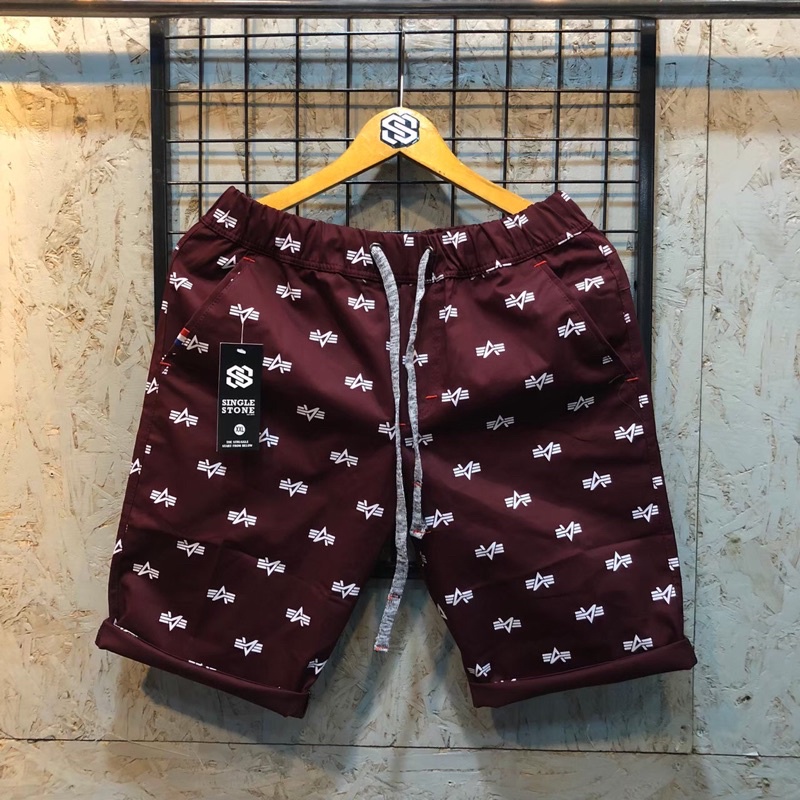 CELANA PENDEK PRIA MOTIF PANTAI ORIGINAL DISTRO