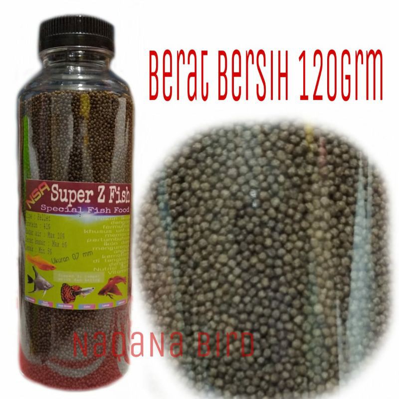 

NEW NSA SUPER Z PAKAN IKAN HIAS ISI 5 BOTOL