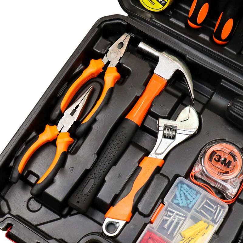 alat pertukangan/perkakas set/perkakas tukang/obeng/bor/bor listrik/tang/palu/alat perkakas lengkap/orion set/tool box/tool kit set