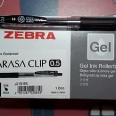 

pulpen sarasa clip 0.5 black/blue promo