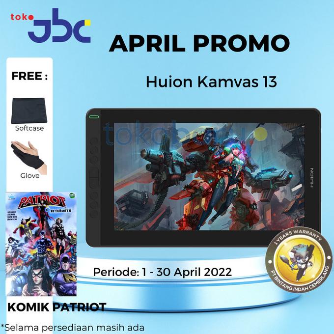 New Huion Kamvas 13 PRO / Kamvas 13pro garansi resmi 2 tahun + bonus