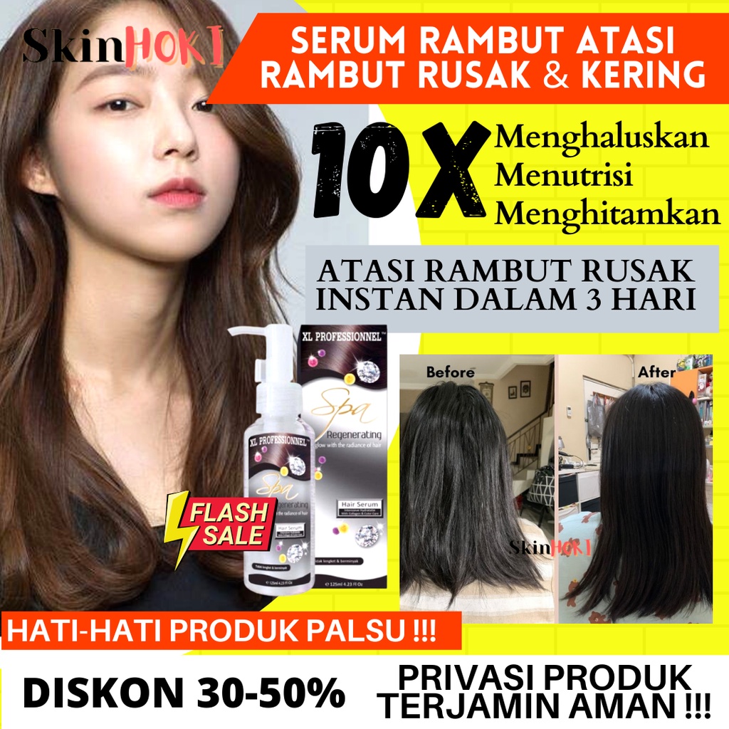 HAIR SERUM PENGHALUS RAMBUT VITAMIN RAMBUT XL PROFESIONAL 125ML PENGHILANG RAMBUT BERCABANG ORIGINAL BPOM