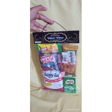 

paket snack uang tahun bebas pilih tema label