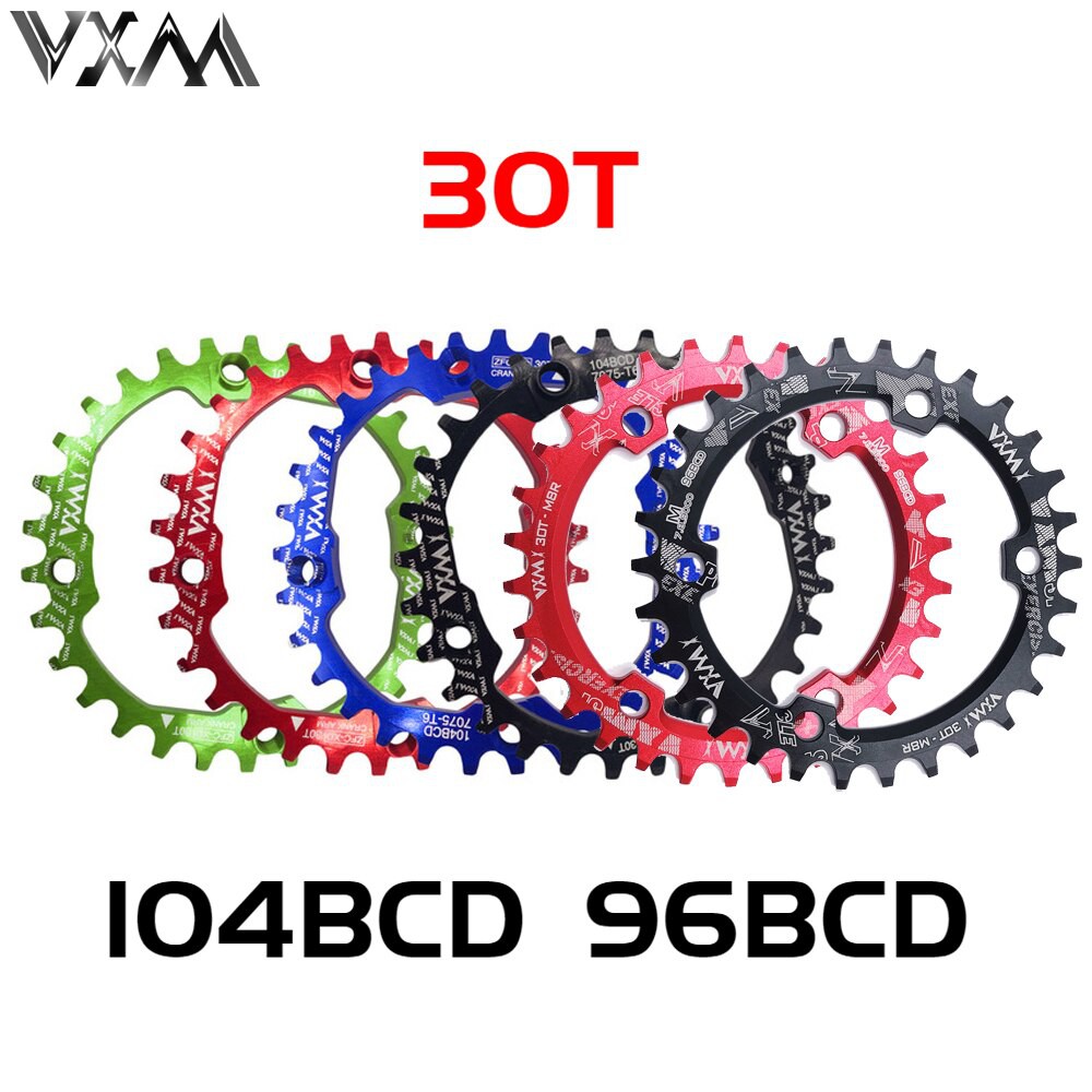 PRODUK IMPORT Bicycle Crank 104BCD/96BCD MTB 30T Chainwheel Aluminum Alloy Narrow Wide Chainring