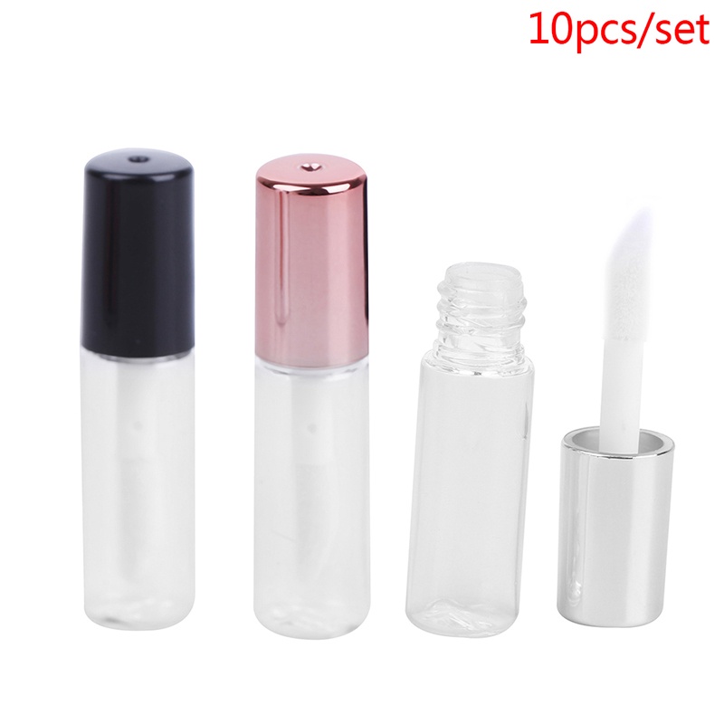 (LUCKID) 10pcs / set Tabung Kosong 1.5ml Untuk Lip Gloss / Lipstick / Lip Balm