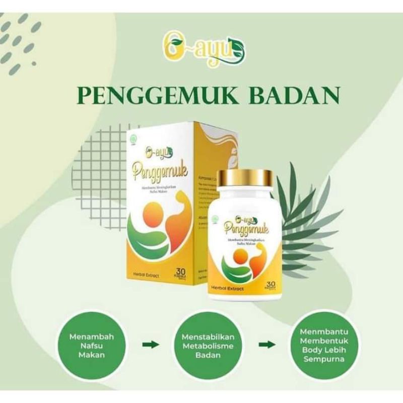 SUPLEMENT O~AYU [PENGGEMUK BADAN BPOM]