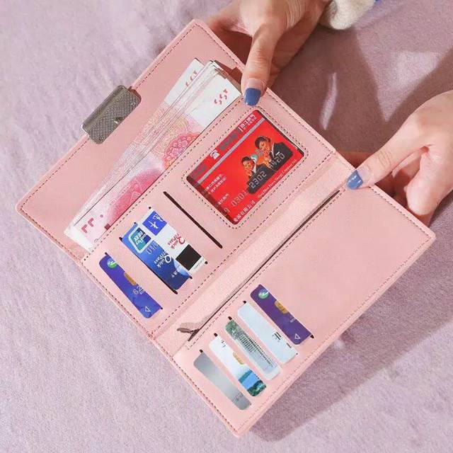 Medan Termurah KD09 Korean style Dompet  daun dompet panjang Dompet import cantik