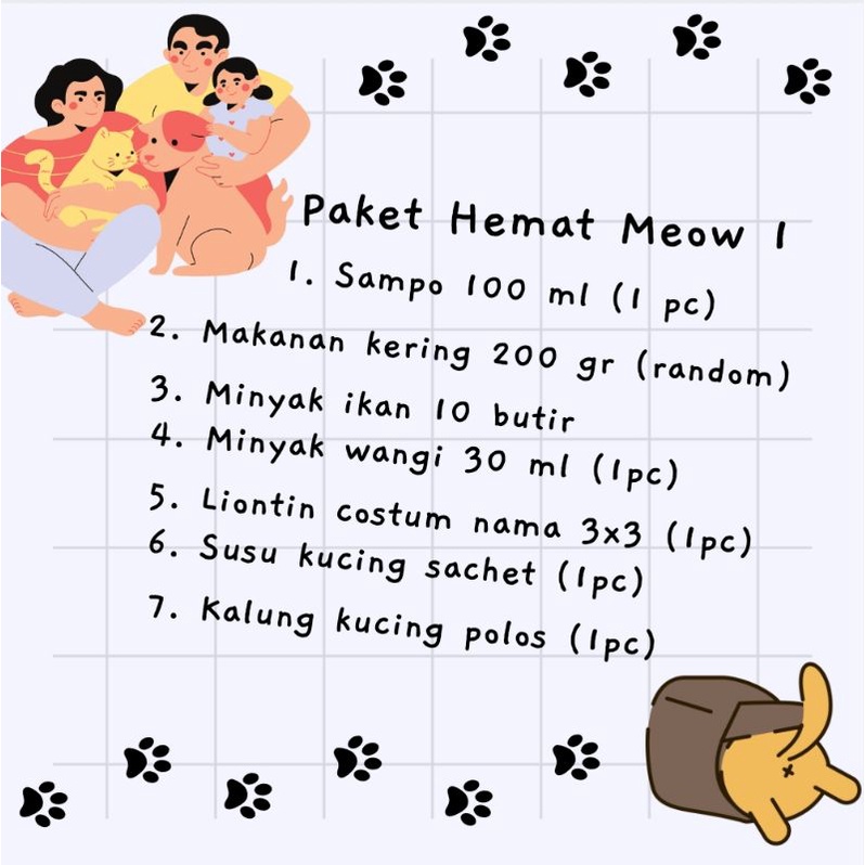 PAKET HEMAT MEOW - PAW PAWRENTS STARTER PACK