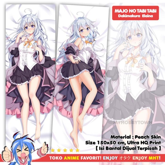 Sarung Bantal Anime Dakimakura Majo No Tabi Tabi : Elaina