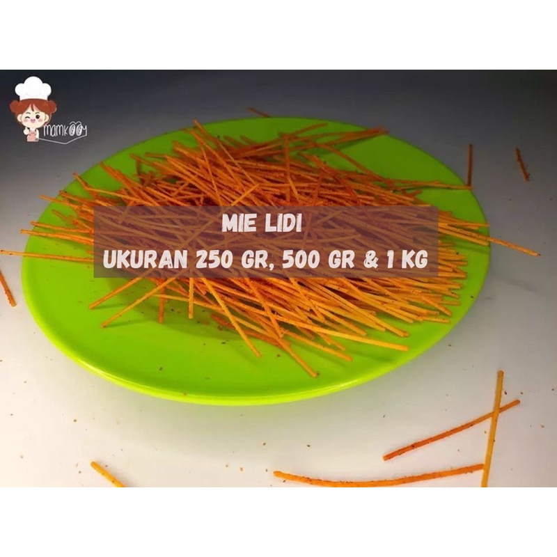 

MIE LIDI / MIE LIDI PEDAS / MIE LIDI PEDAS KERING 70 gr / MIE BITING / MIE LIDI CETAR / MIE LIDI PEDAS MURAH